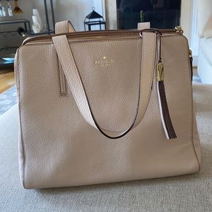 Kate Spade Blush Pink Hand Bag with Tassel